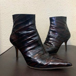 Dolce & Gabbana Eel Leather Ankle Boots